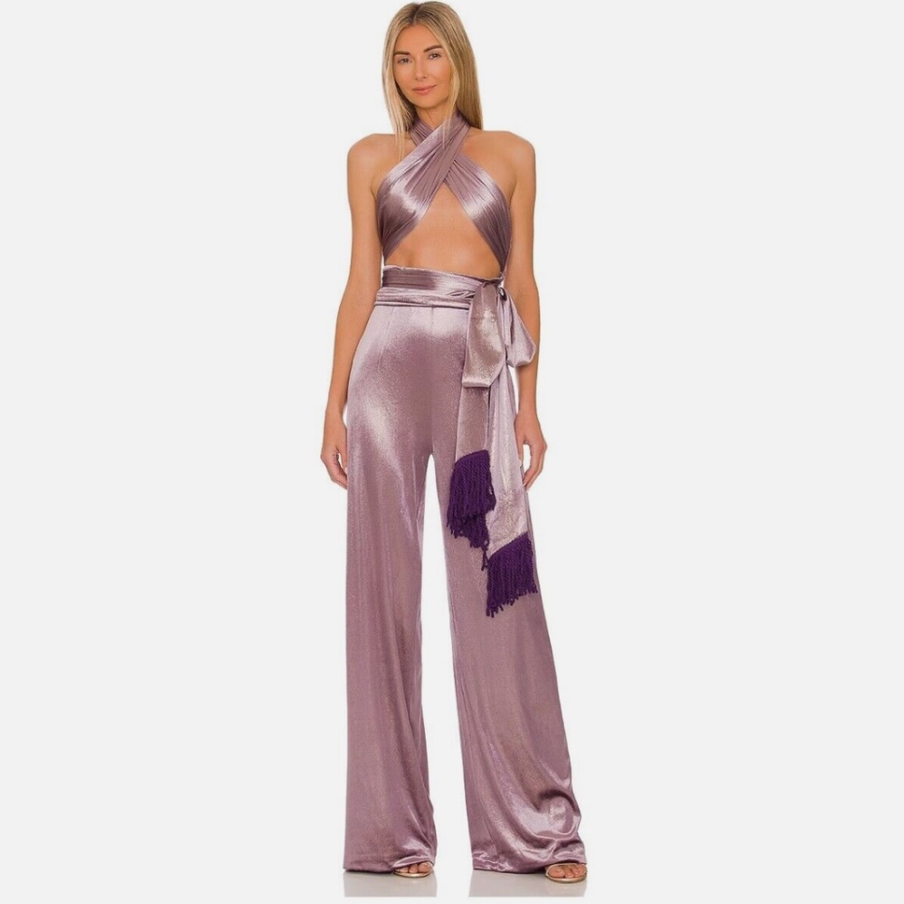Bronx and Banco NEW Cleopatra Jumpsuit Purple Lilac Size XS, US 2
